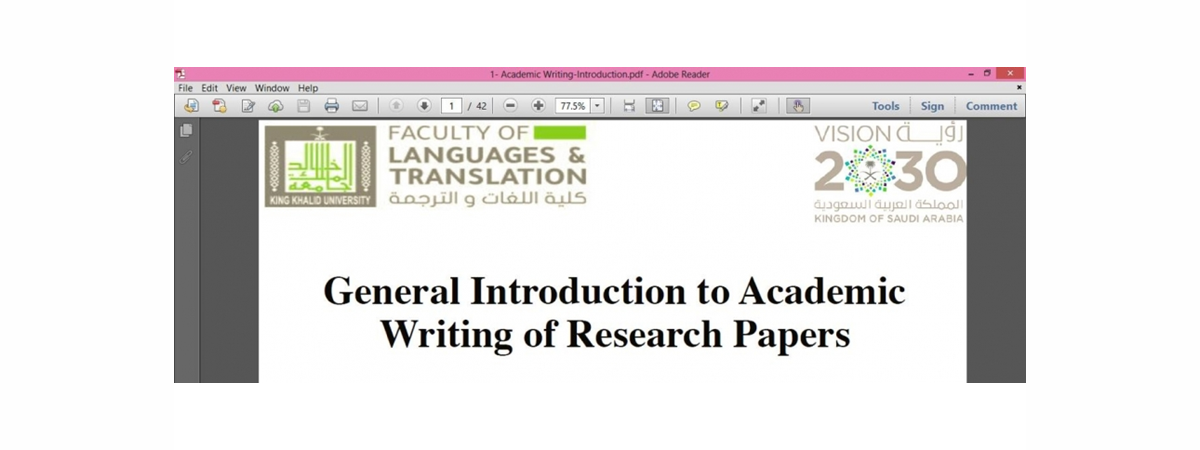 Academic Writing Webinar: Session 1