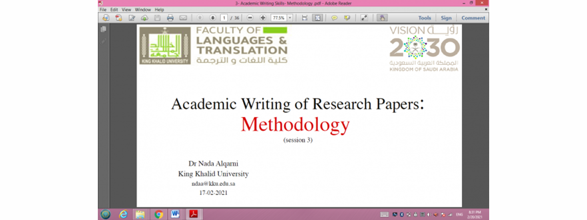 Academic Writing Webinar: Session 3