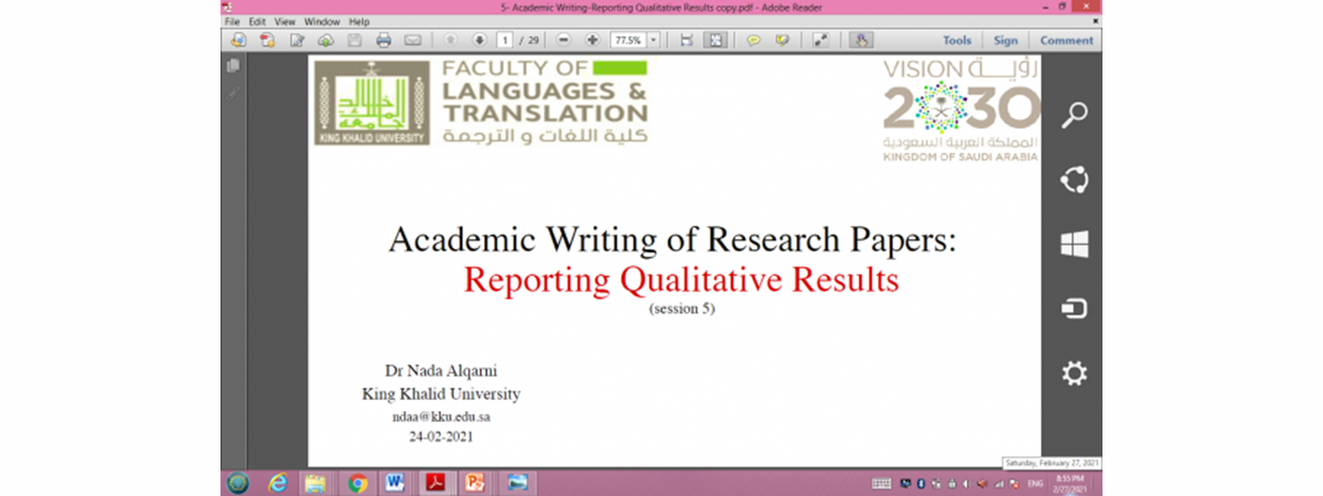 Academic Writing Webinar: Session 5