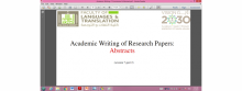 Academic Writing Webinar: Session 7