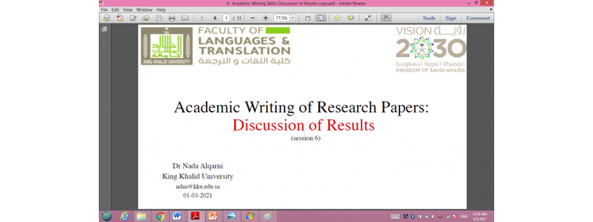 Academic Writing Webinar: Session 6