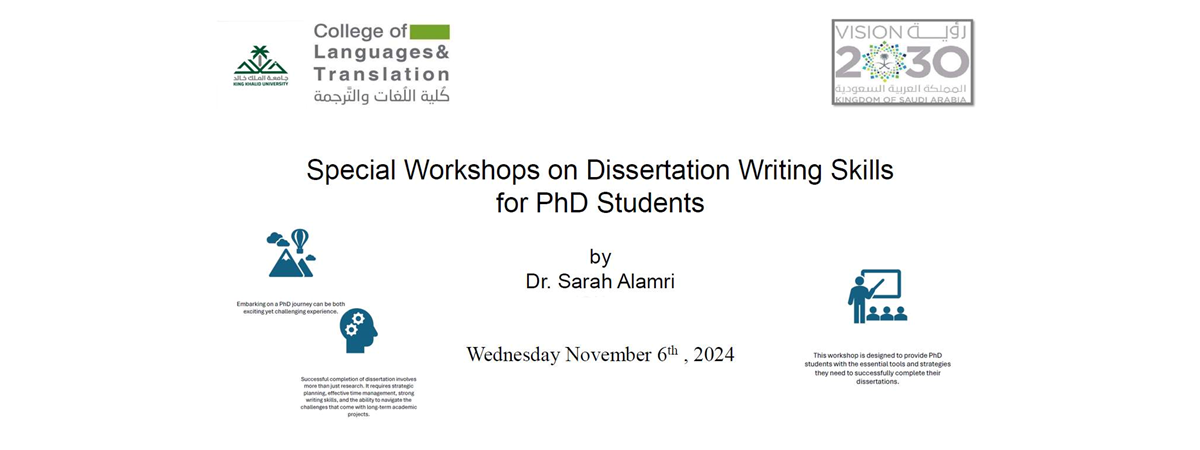 Special Workshop on Dissertation Writing for PhD Students